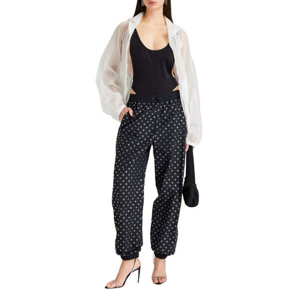 Alexander Wang Black Hotfix Track Pants *read* - Picture 1 of 12